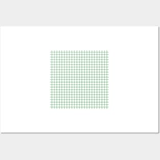 Gingham Light Green Posters and Art